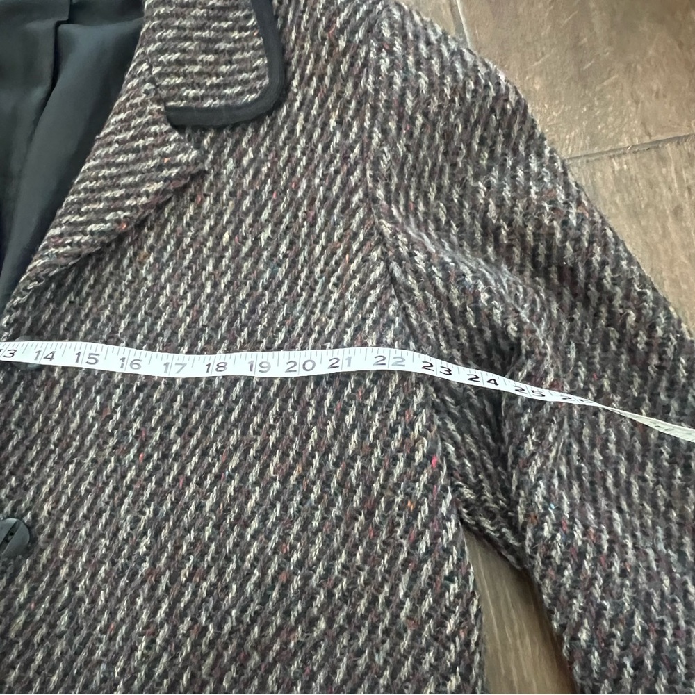 Vintage Brown Wool Eastex Coat Made in England size 16 - Picture 3 of 7
